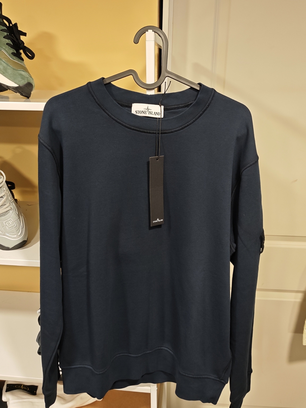 Stone Island Navy Crewneck Sweater - Men's